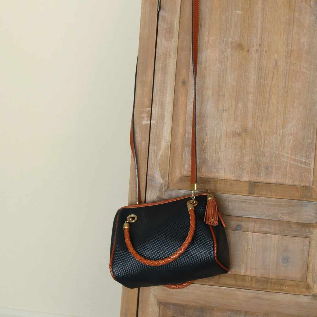 Bottega Veneta Vintage Braided strap Tassel Charm 2 way Top Handle Shoulder Bag