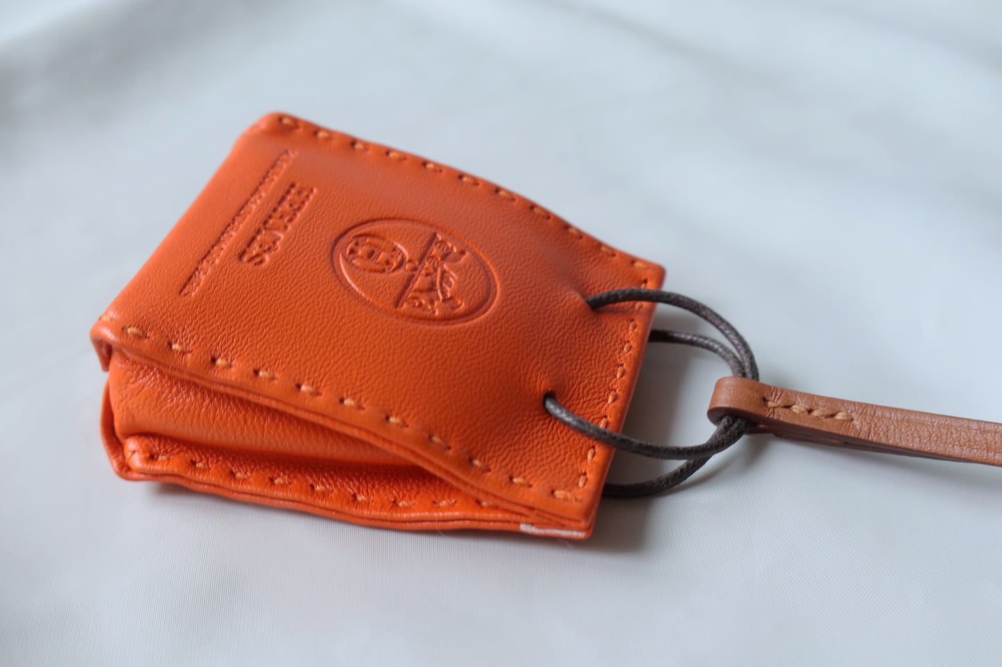 Products Hermes Feu Milo Gold Swift Mini Shopping Bag Charm 5