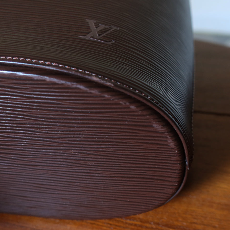 Louis Vuitton Vintage Chestnut Brown Epi Leather Verseau Shoulder Bag