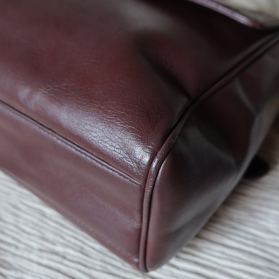 Christian Dior Vintage Cannage Lady Dior Charm Leather Shoulder Bag