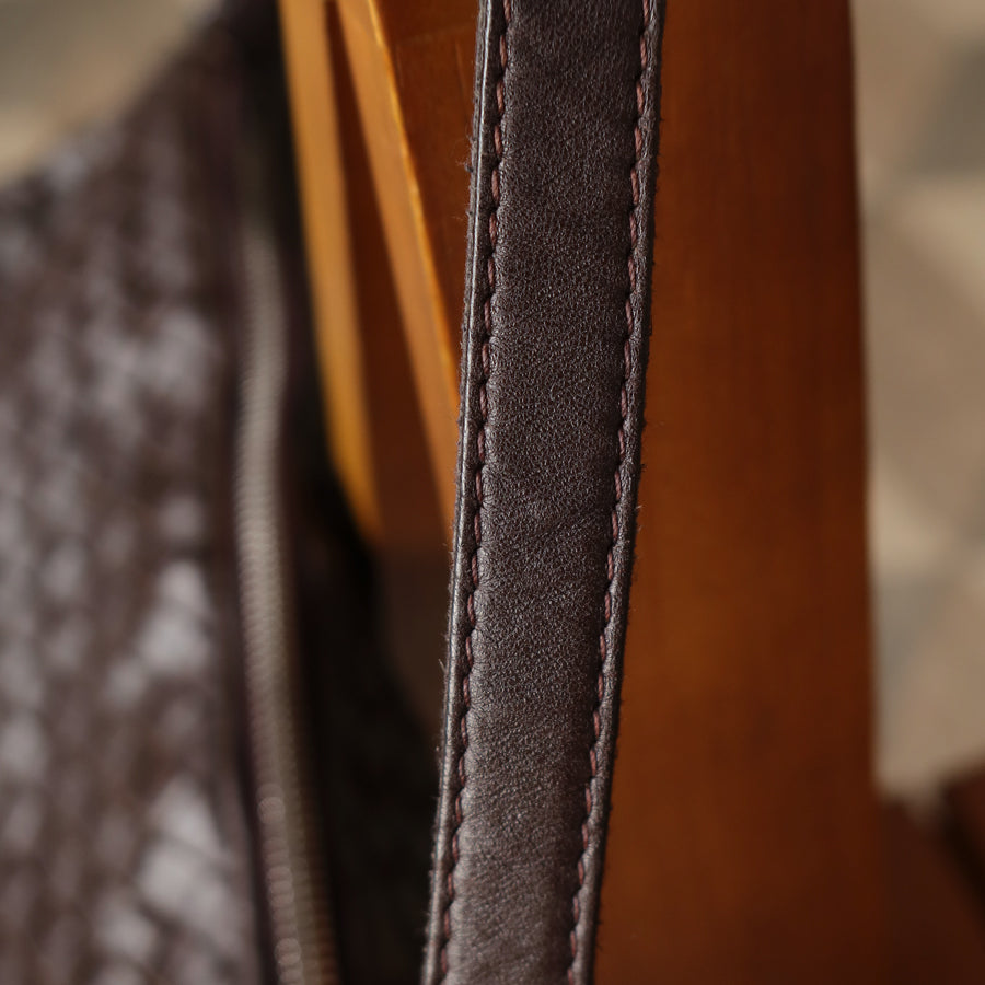Bottega Veneta Vintage Brown Intrecciato Leather Rhombus Shoulder Bag