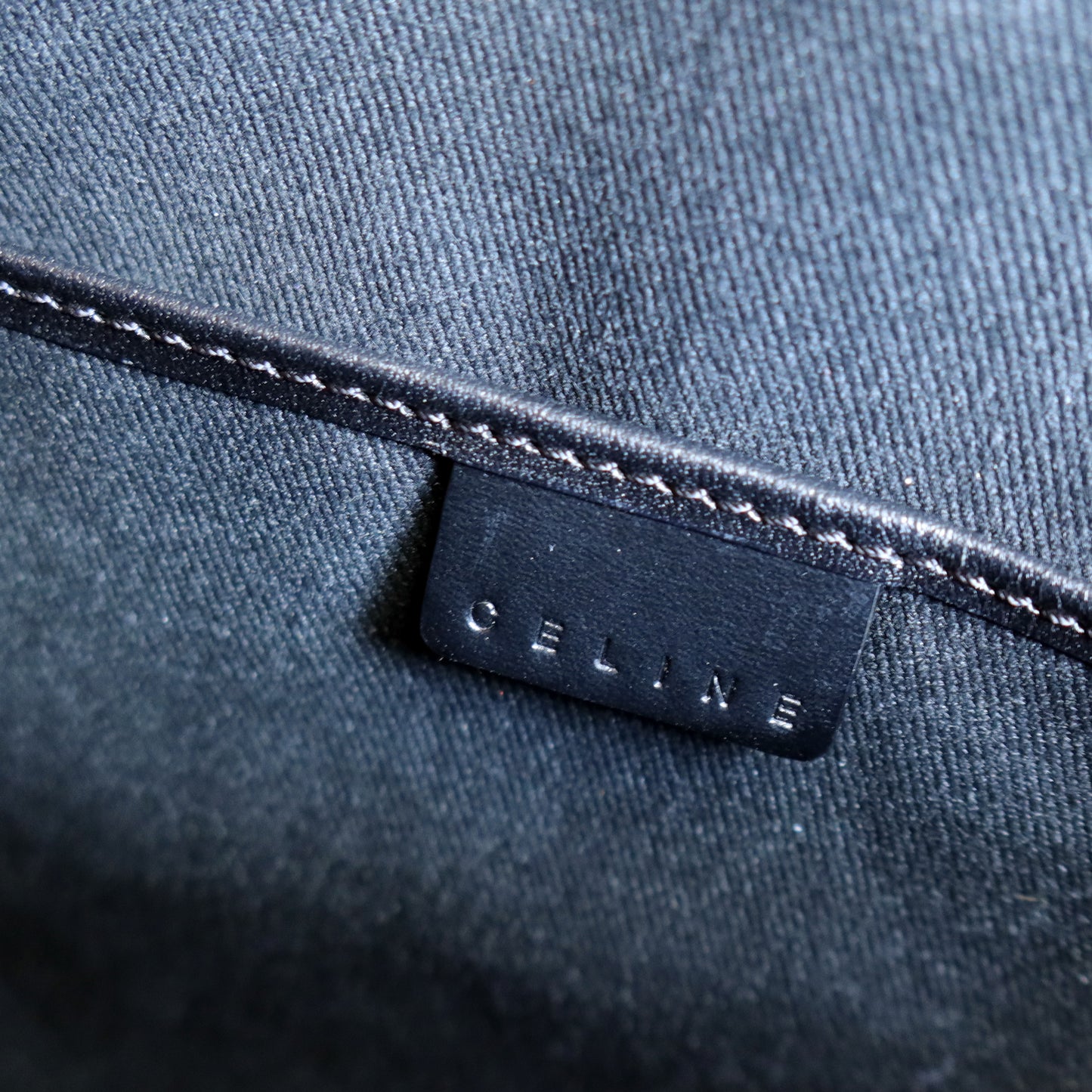 Celine Vintage Black Macadam Triomphe Large City Shoulder Tote Bag