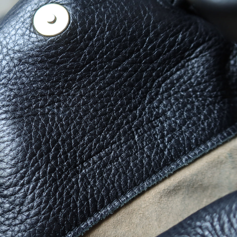 Bottega Veneta Vintage Black Intrecciato Braided Strap Hobo style Shoulder Bag
