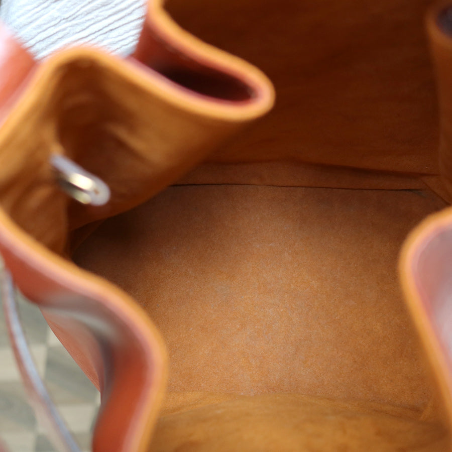Louis Vuitton Vintage Cogac Brown Epi Leather Bucket Shoulder Bag