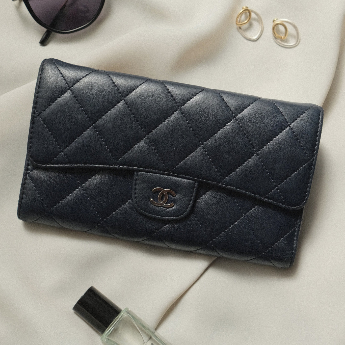 Chanel Vintage Matelasse Lambskin Flap Wallet WOC - The Tanpopo Room - The  Tanpopo Room