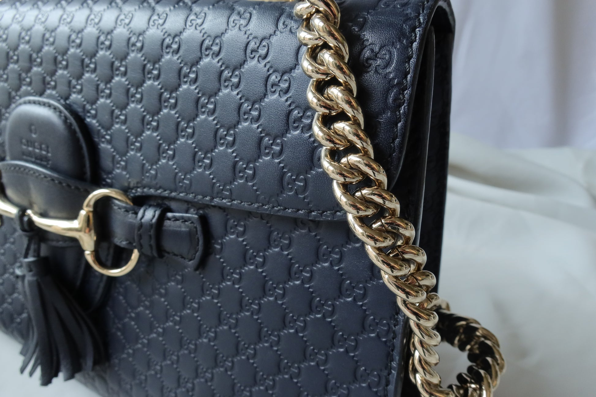 Gucci Horsebit Chain Strap Clutch