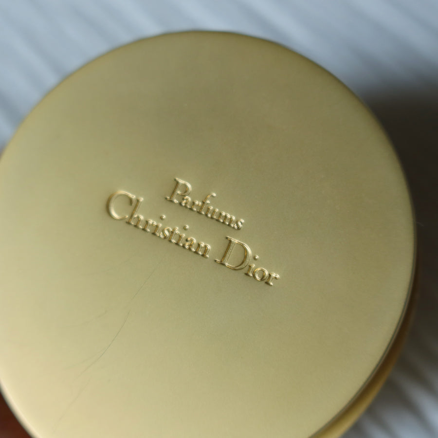 Rare Christian Dior Vintage Metallic Gold Heart Shape Sliding Pocket Mirror M