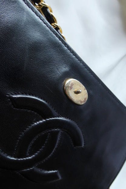 Chanel Vintage Diamond Quilted Lambskin Tassel Flap Bag
