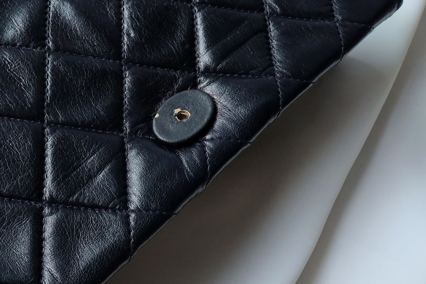 Chanel Vintage Diamond Quilted Lambskin Tassel Flap Bag