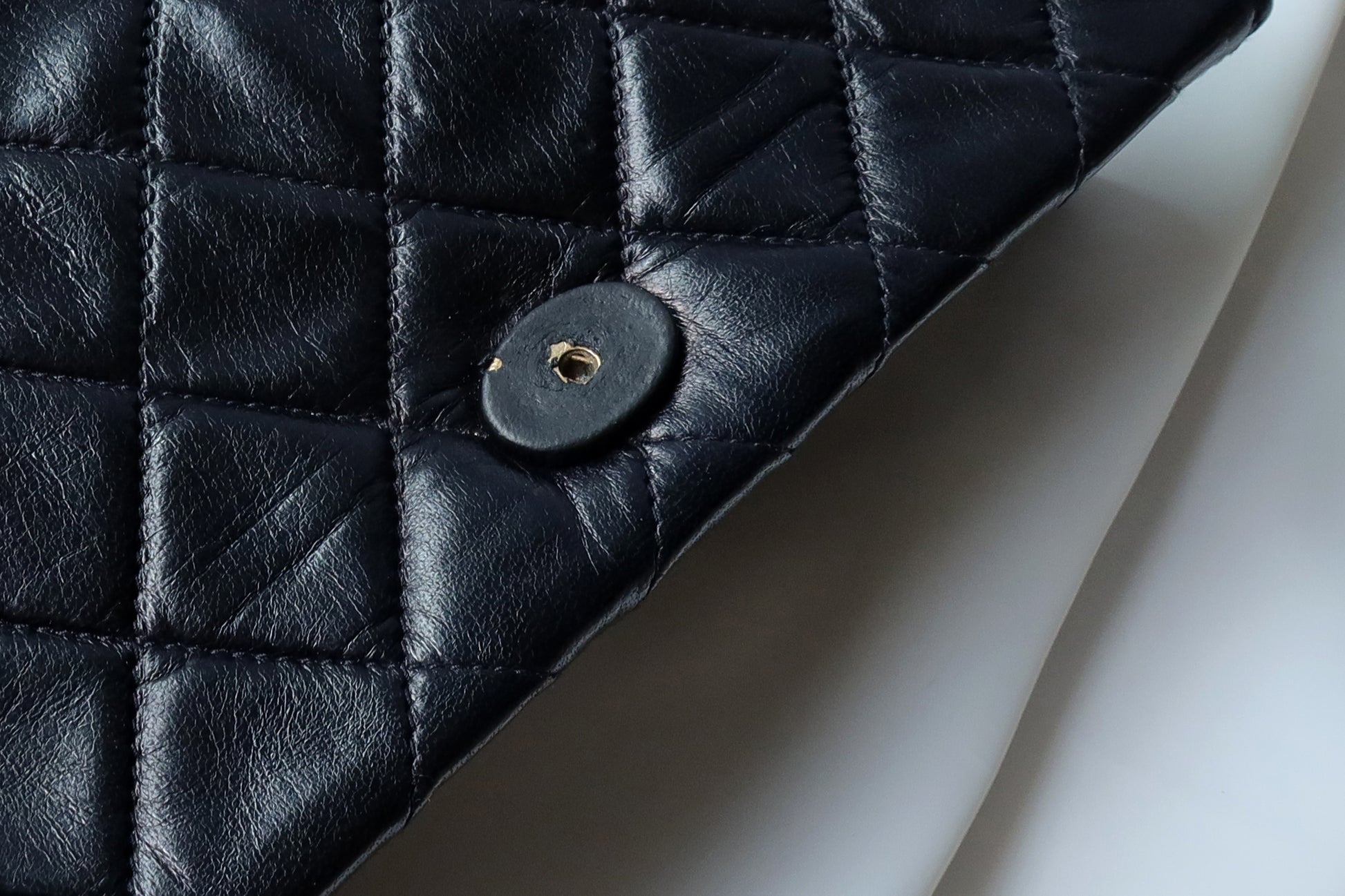 Chanel Vintage Diamond Quilted Lambskin Tassel Flap Bag