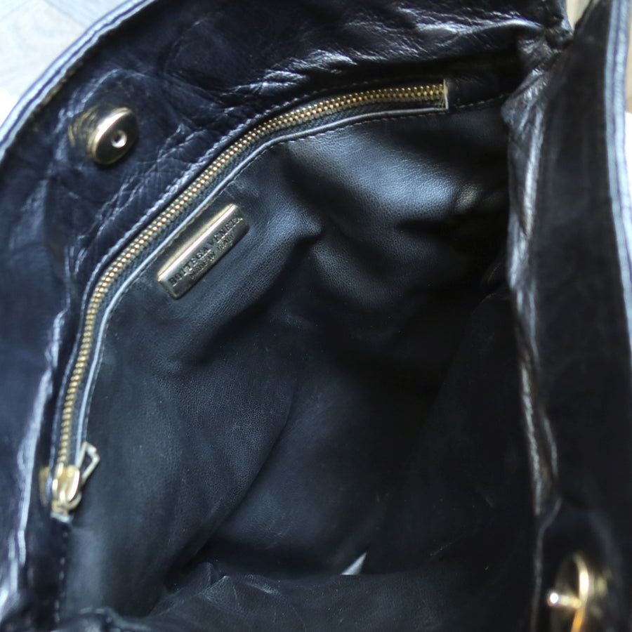 Rare Bottega Veneta Vintage Black Intrecciato Leather Hourglass Party Clutch Bag