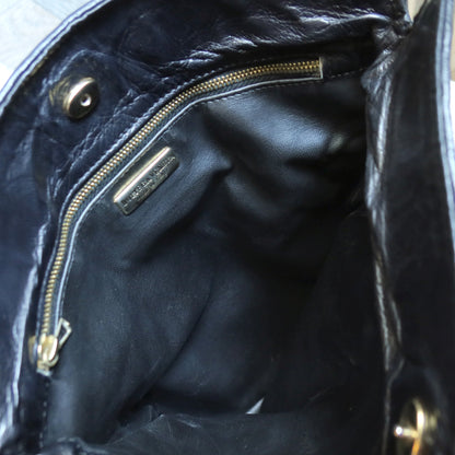 Rare Bottega Veneta Vintage Black Intrecciato Leather Hourglass Party Clutch Bag