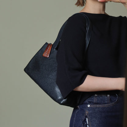 Chanel Vintage Black Caviar Leather CC Mark Charm East west Shoulder Bag
