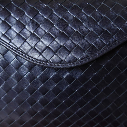 Bottega Veneta Vintage Intrecciato Weave Clasp Top Handle Bag