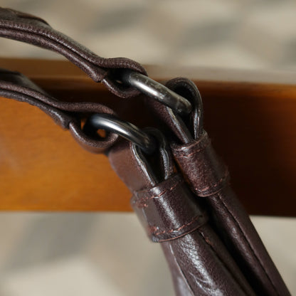 Bottega Veneta Vintage Brown Large Intrecciato Hobo Shoulder Bag