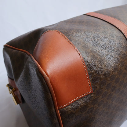 Celine Vintage Macadam Travel Boston Bag