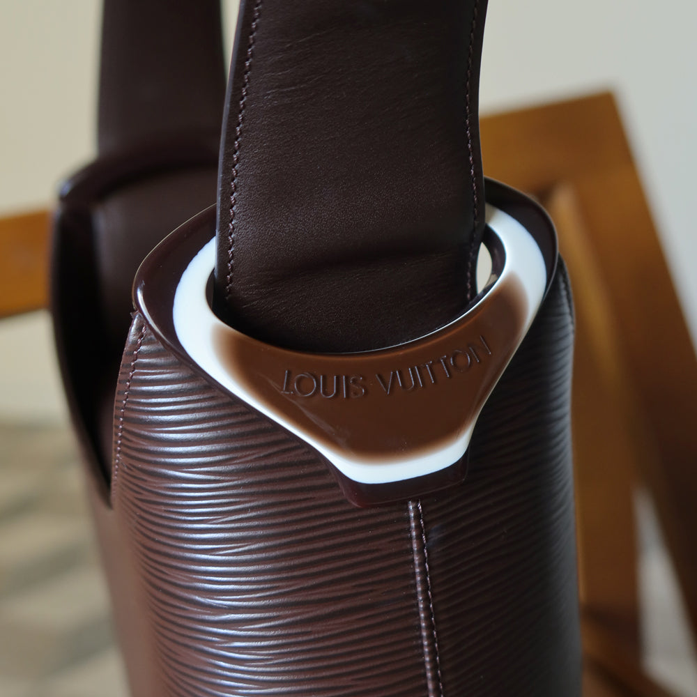 Louis Vuitton Vintage Chestnut Brown Epi Leather Verseau Shoulder Bag