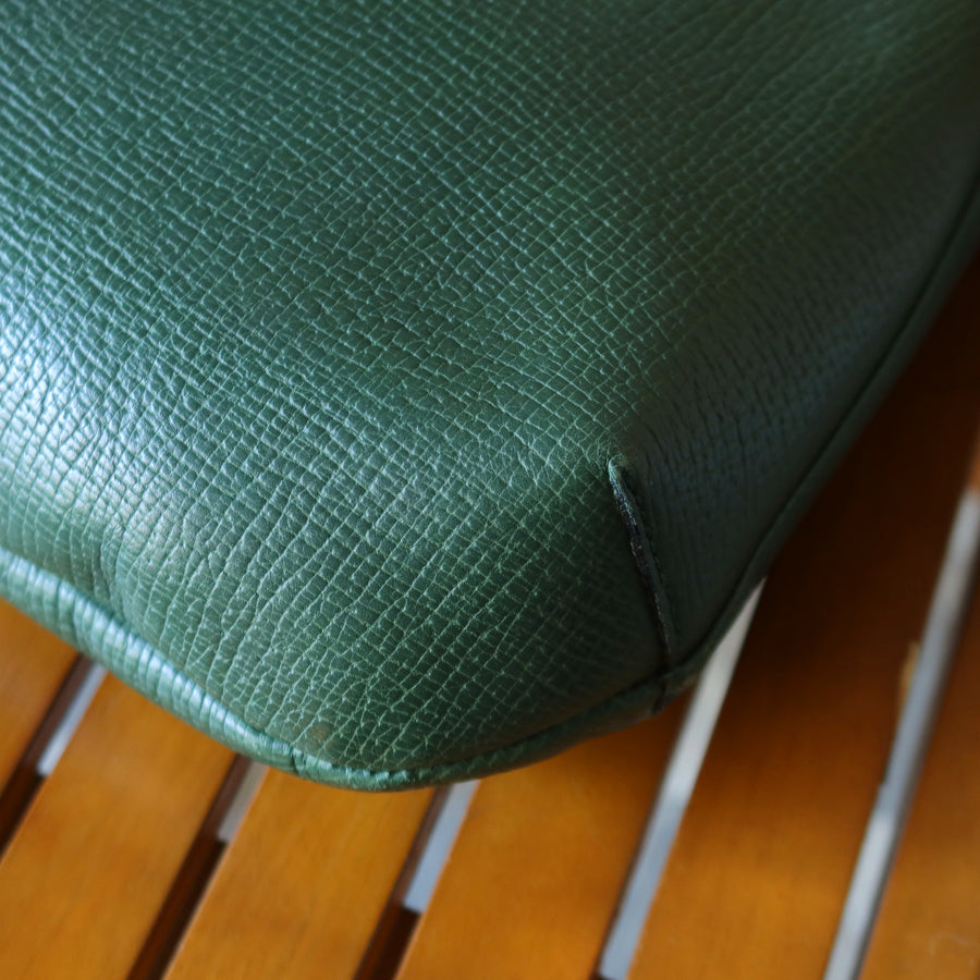 Loewe Vintage Emerald Green Grained Leather Knot Charm Hobo Shoulder Bag