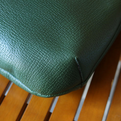 Loewe Vintage Emerald Green Grained Leather Knot Charm Hobo Shoulder Bag