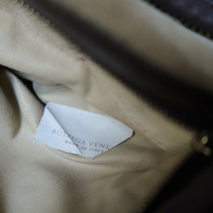 Bottega Veneta Vintage Dark Brown Intrecciato Weave Ebano Hobo Shoulder Bag N