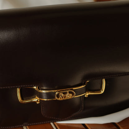 Celine Vintage Horse Carriage Shoulder Box Bag