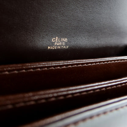 Celine Vintage Horse Carriage Shoulder Box Bag