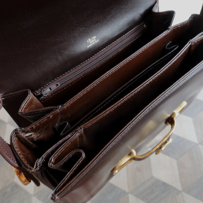 Celine Vintage Horse Carriage Leather Shoulder Bag