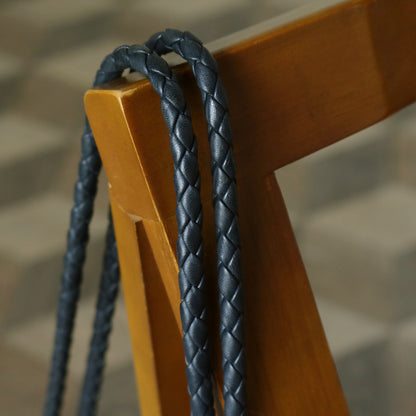 Bottega Veneta Vintage Light Navy Blue Intrecciato Leather Braided Strap Shoulder Bag