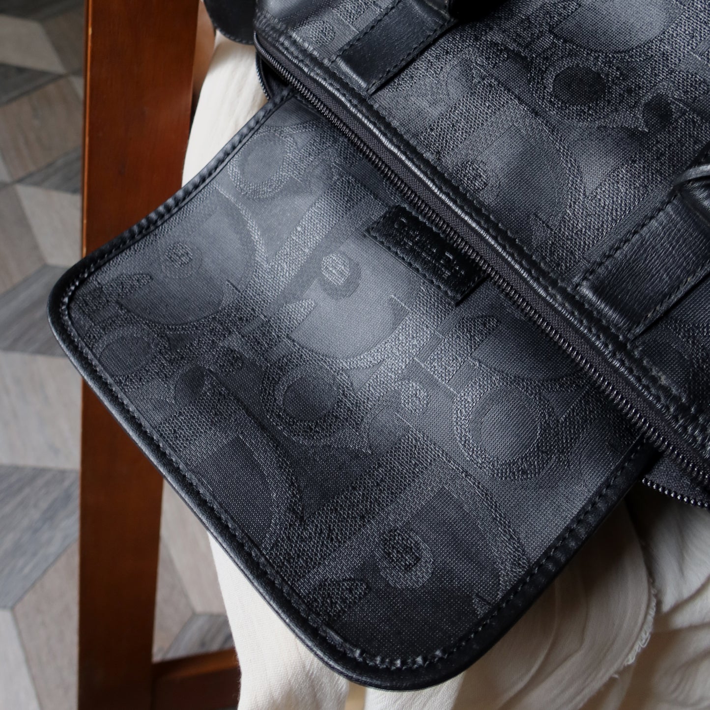 Christian Dior Vintage Black Monogram Speedy Bag