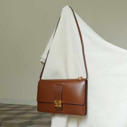 Vintage Hermès Caramel Brown Médor Collier de Chien Clutch Shoulder 2way Flap Bag