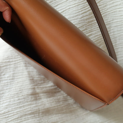 Vintage Hermès Caramel Brown Médor Collier de Chien Clutch Shoulder 2way Flap Bag