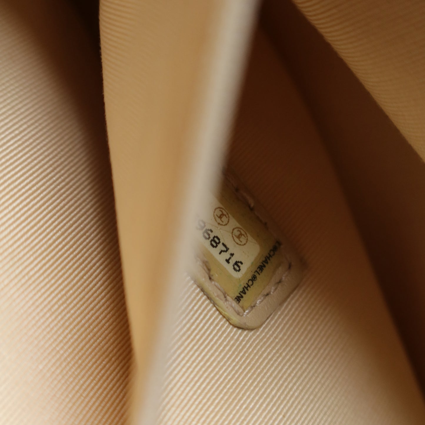 Chanel Vintage Caviar Leather Beige Tote Bag