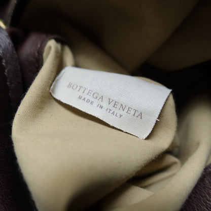 Bottega Veneta Vintage Dark Brown Intrecciato Flap Hobo Shoulder Bag