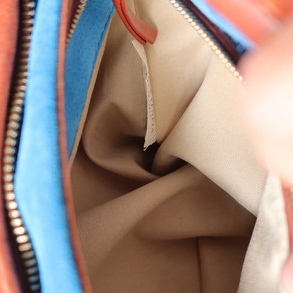 Rare Bottega Veneta Burnt Coral Orange Dual tone Intrecciato Weave Veneta Hobo Bag