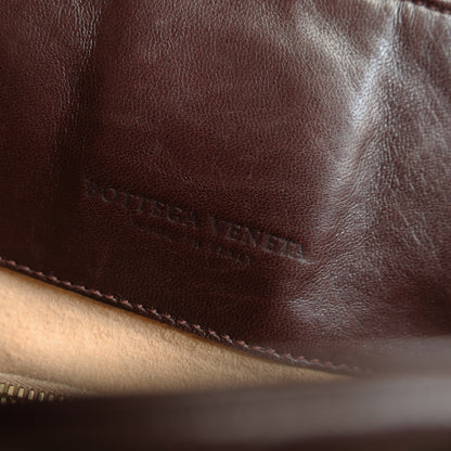 Bottega Veneta Vintage Brown Braided Knot Handle Intrecciato Shoulder Bag