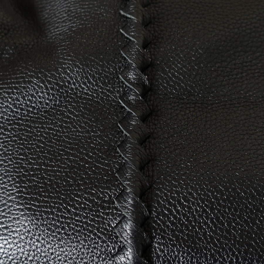 Bottega Veneta Vintage Black Intrecciato Weave Strips XL Hobo Shoulder Bag