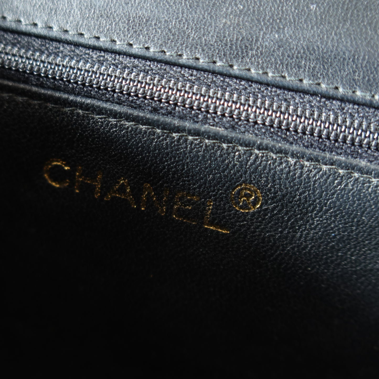 Chanel Vintage Gold Chain Tassel Black Lambskin Flap Bag