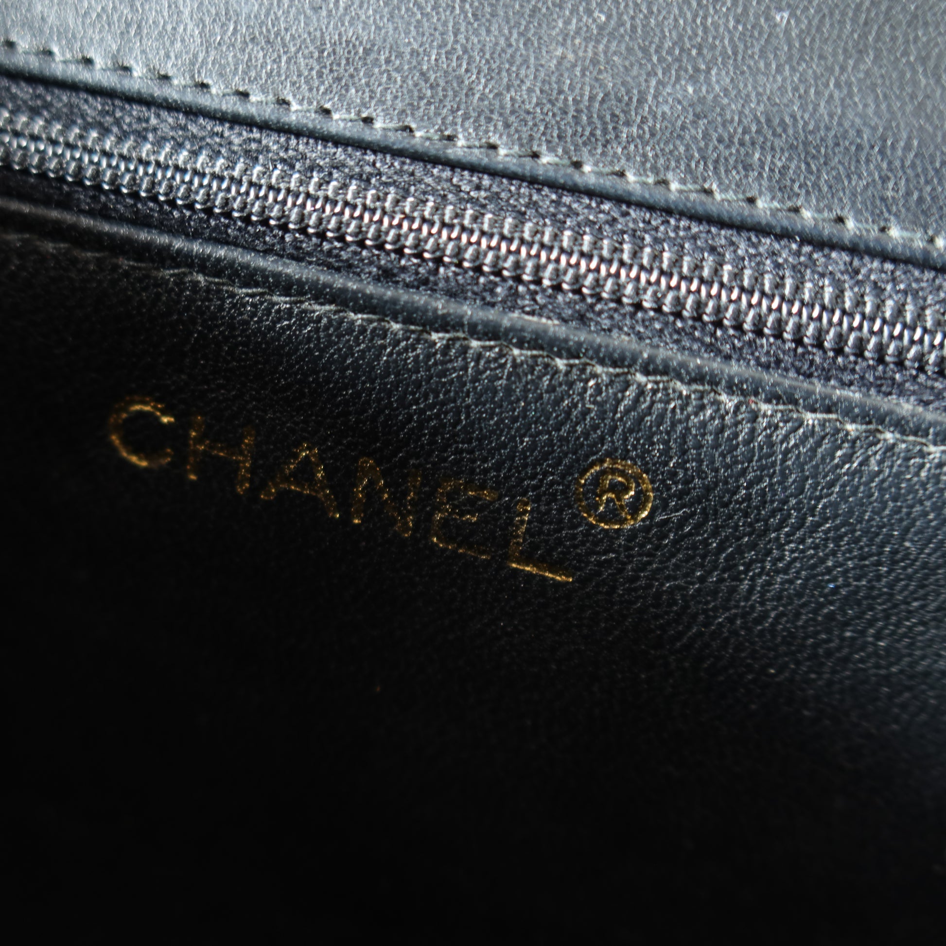 Chanel Vintage Gold Chain Tassel Black Lambskin Flap Bag
