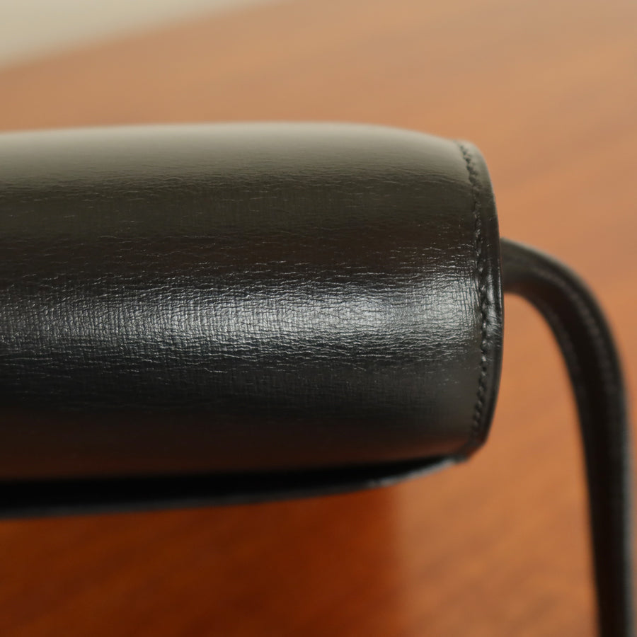 Vintage Hermès 1982 Black Médor Clutch Shoulder 2way Flap Bag