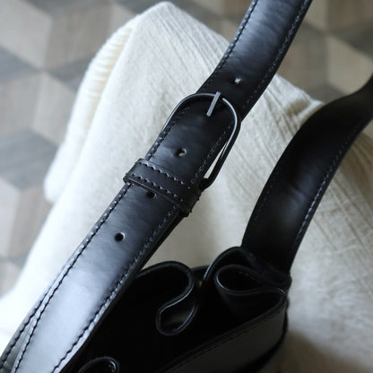 Louis Vuitton Vintage Black Epi Leather Flap Bucket Shoulder Bag