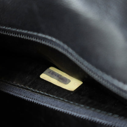 Vintage Chanel Black Lambskin Matelasse CC mark Tassel charm Classic Flap Bag