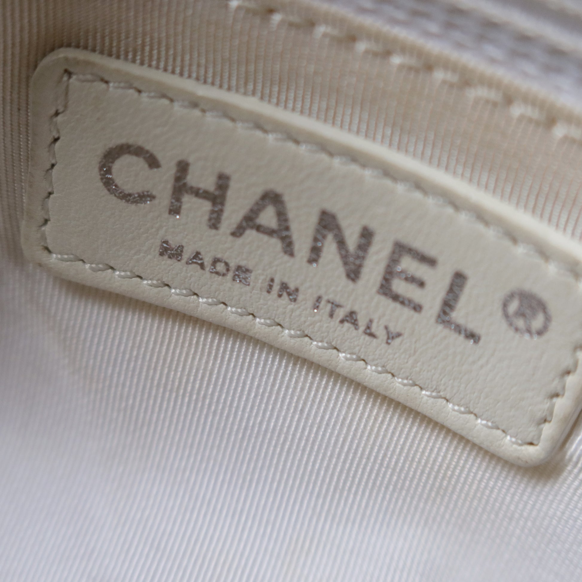 Chanel Vintage Diamond Quilted Matelasse Petite Shopping Tote Bag