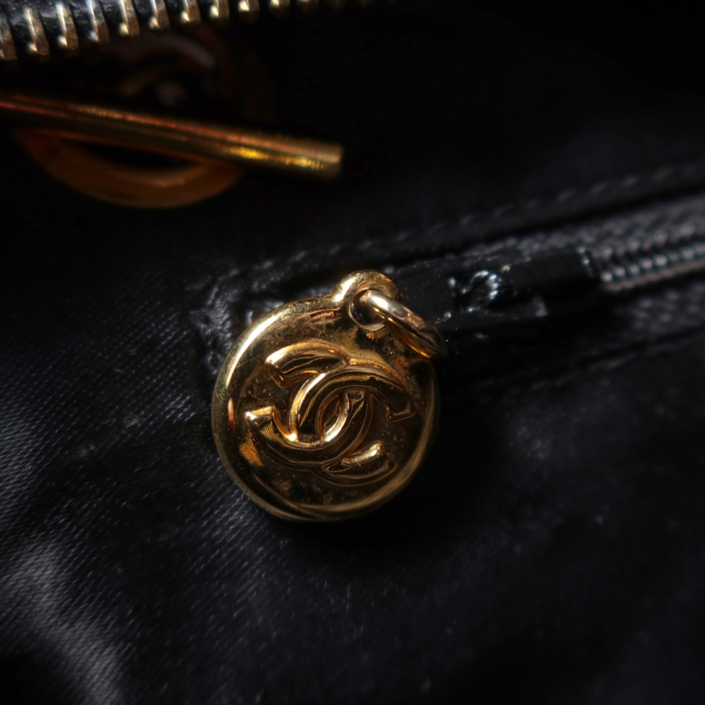 Chanel Vintage Calfskin 2way Shoulder Tote Bag with CC mark