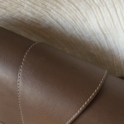 Christian Dior Vintage Brown Leather CD Logo Flap Crossbody bag
