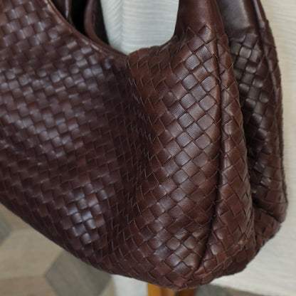 Bottega Veneta Vintage Dark Brown Medium Intrecciato Hobo Shoulder Bag [3]