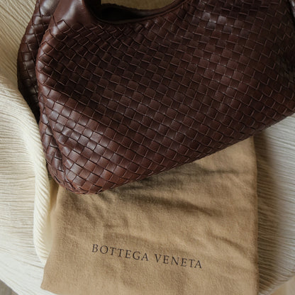 Bottega Veneta Vintage Dark Brown Medium Intrecciato Hobo Shoulder Bag [3]