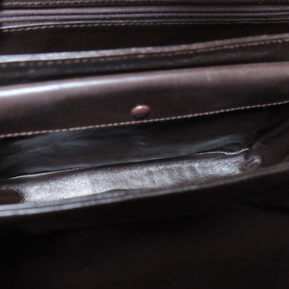 Celine Vintage Dark Brown Triomphe Horse Carriage C Sulky Shoulder Bag