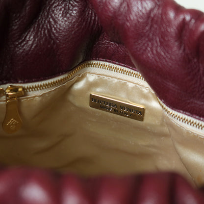 Bottega Veneta Vintage Maroon Intrecciato Weave Leather Draw String Bucket Bag