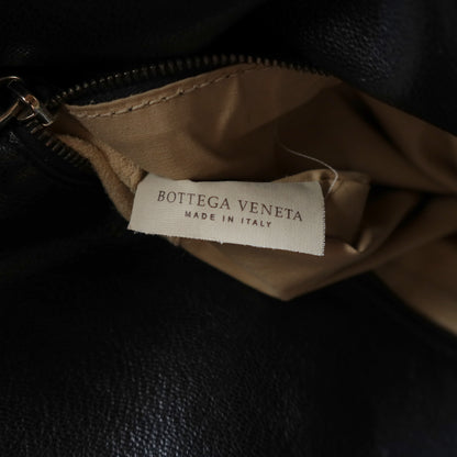 Bottega Veneta Vintage Black Intrecciato Leather Hobo One Shoulder Bag