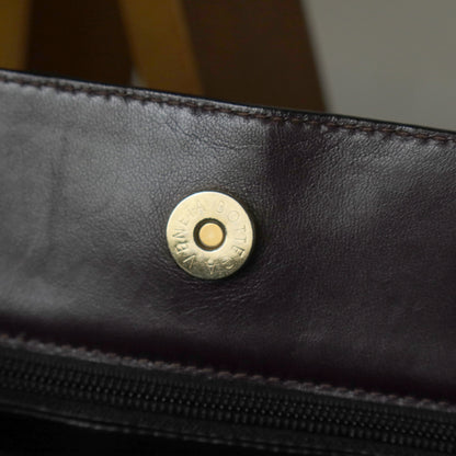 Bottega Veneta Vintage Dark Chocolate Brown Intrecciato Leather 2way Shoulder Bag